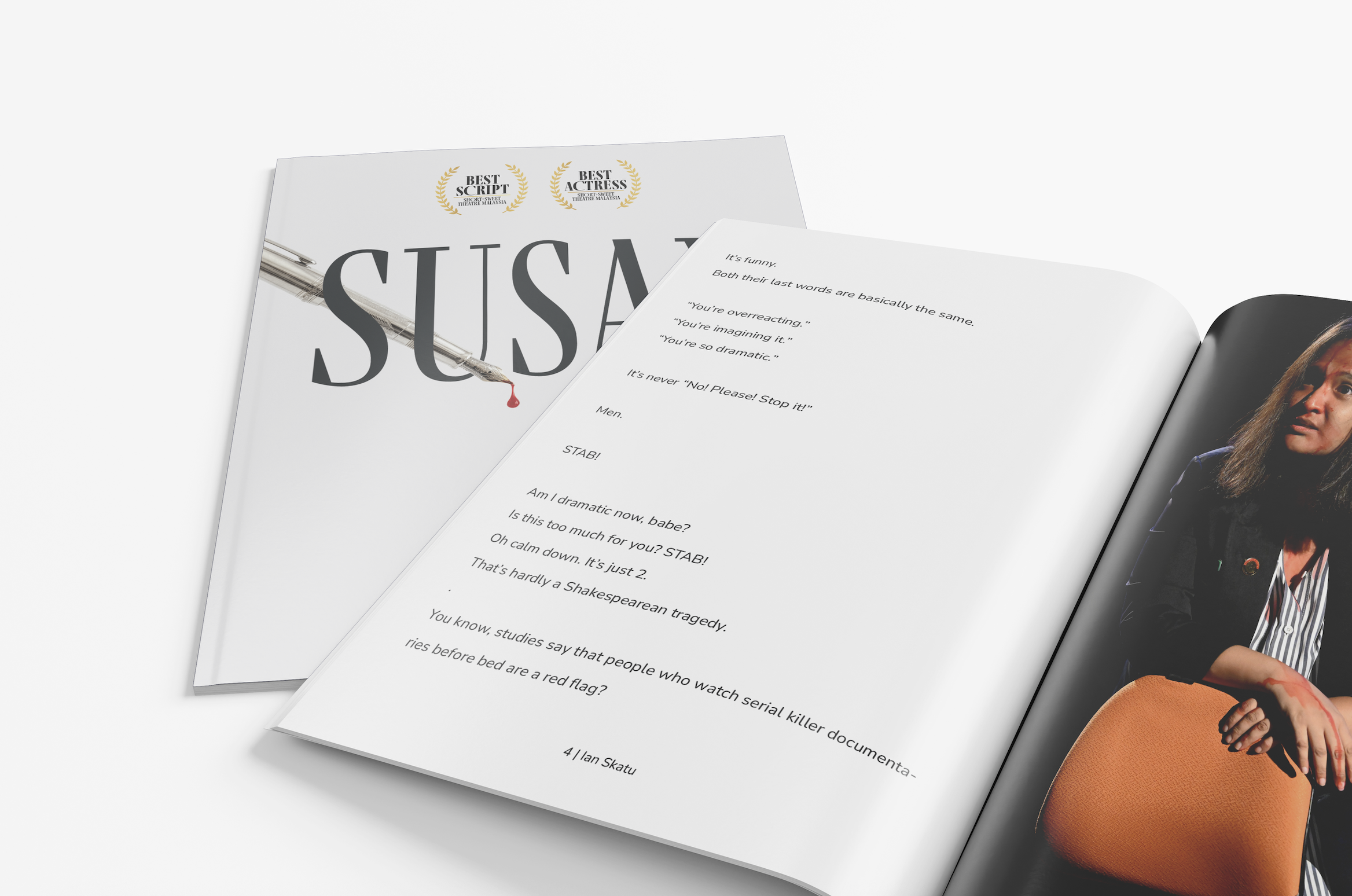Award-winning 10-minute play script, printed as a book